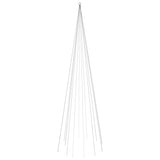 Vlaggenmast kerstboom 732 LED's koudwit 500 cm - AllerleiShop