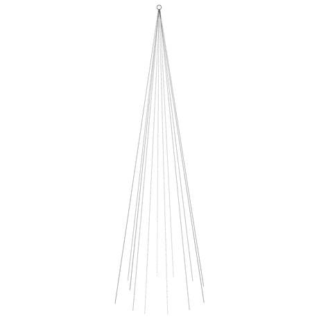 Vlaggenmast kerstboom 732 LED's koudwit 500 cm - AllerleiShop