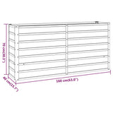 Plantenbak verhoogd 160x40x77 cm cortenstaal roestig