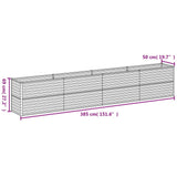 Plantenbak verhoogd 385x50x69 cm cortenstaal