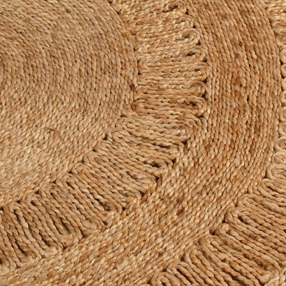 Tapijt rond 120 cm gevlochten jute - AllerleiShop