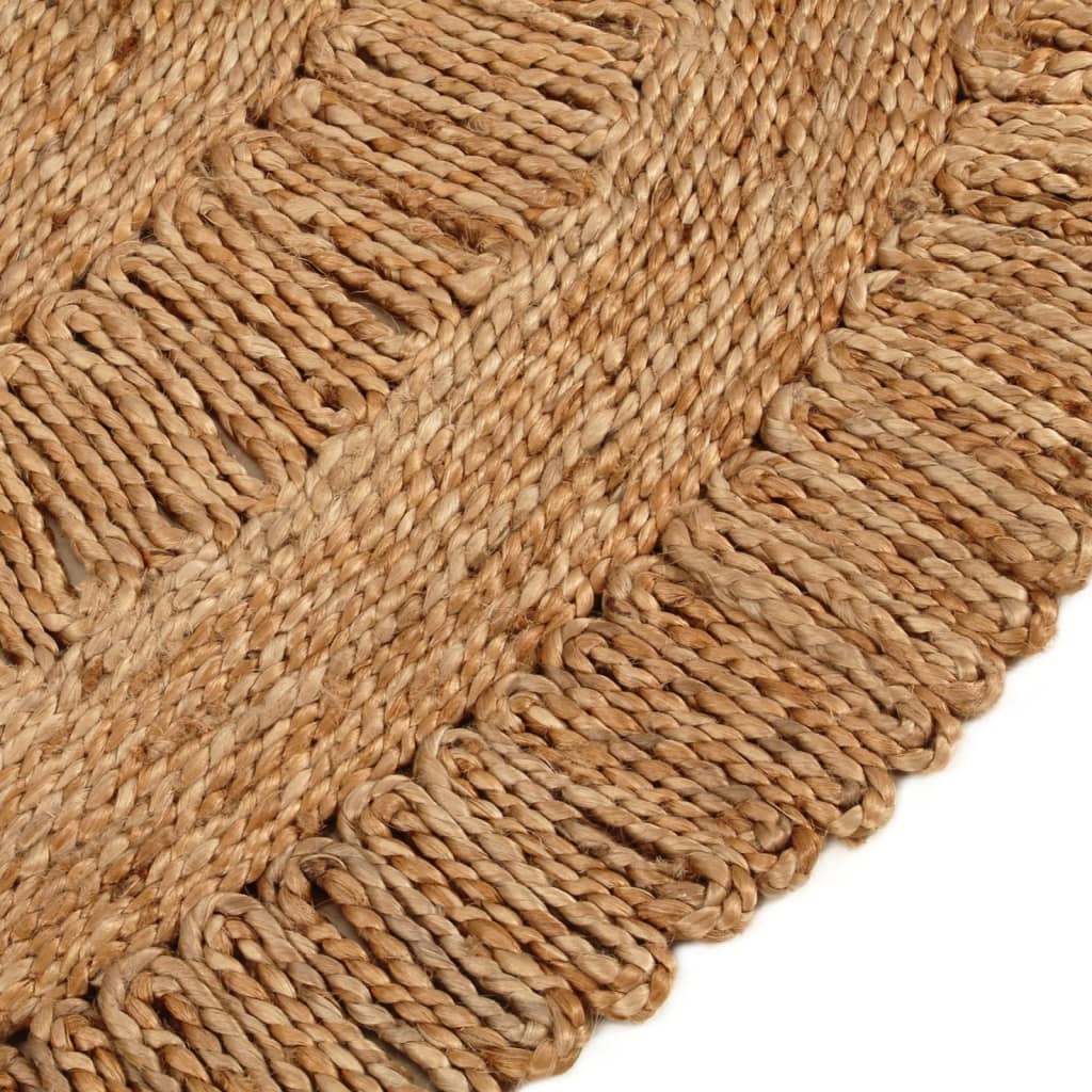 Tapijt rond 120 cm gevlochten jute - AllerleiShop