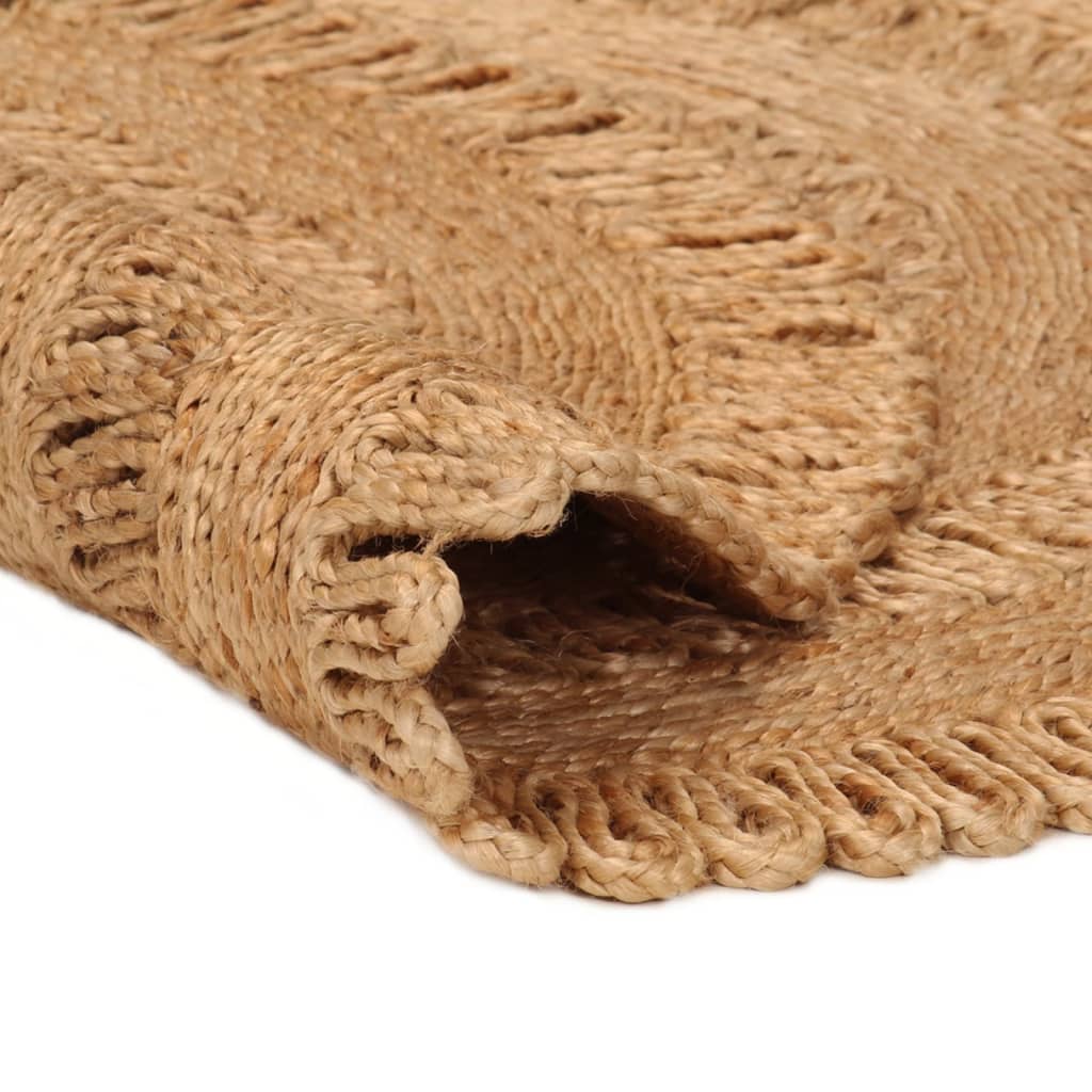 Tapijt rond 120 cm gevlochten jute - AllerleiShop