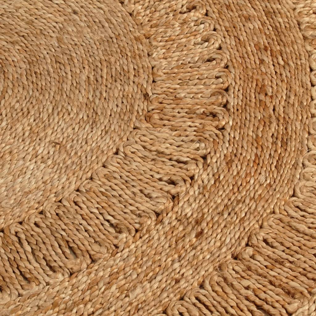 Tapijt rond 150 cm gevlochten jute - AllerleiShop