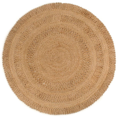 Tapijt rond 180 cm gevlochten jute - AllerleiShop