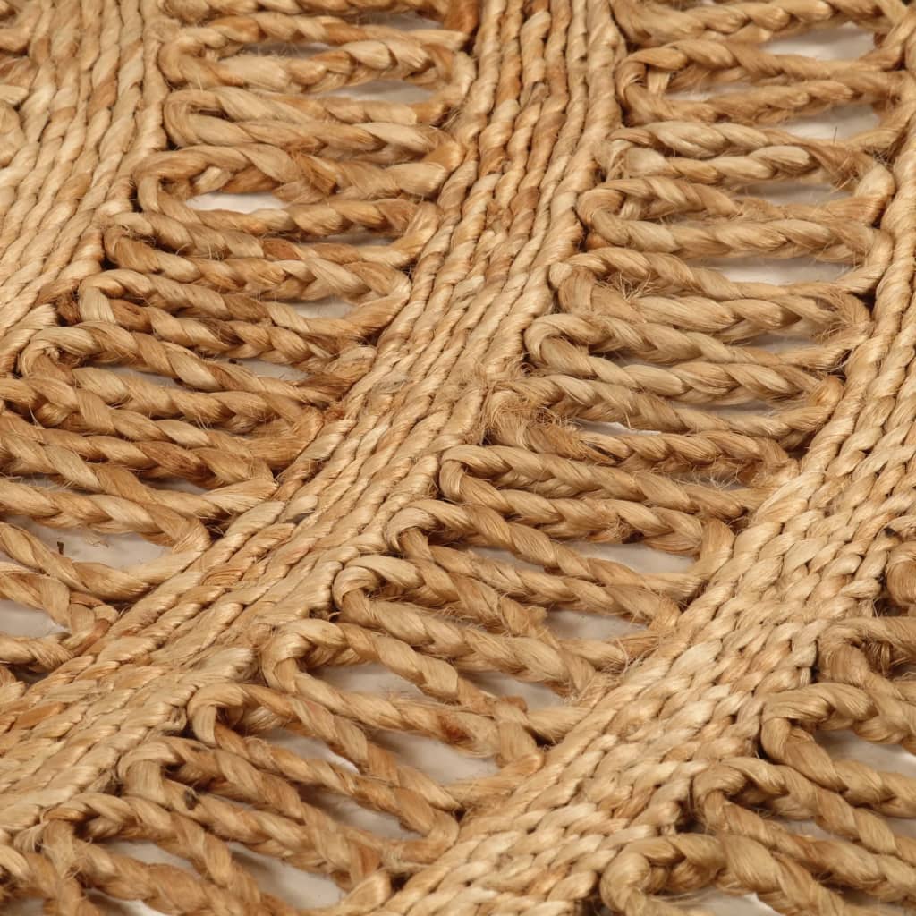 Tapijt rond 90 cm gevlochten jute - AllerleiShop