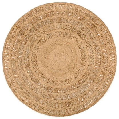 Tapijt rond 180 cm gevlochten jute - AllerleiShop