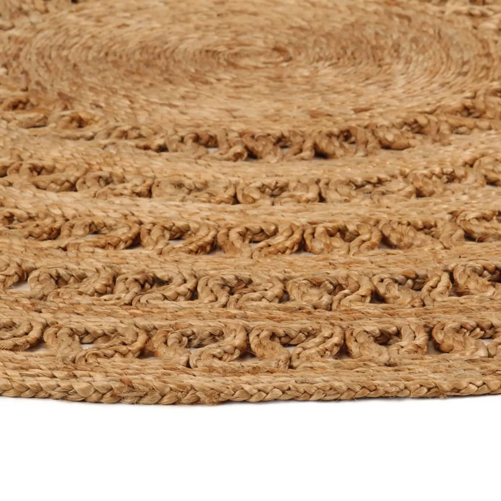 Tapijt rond 180 cm gevlochten jute - AllerleiShop