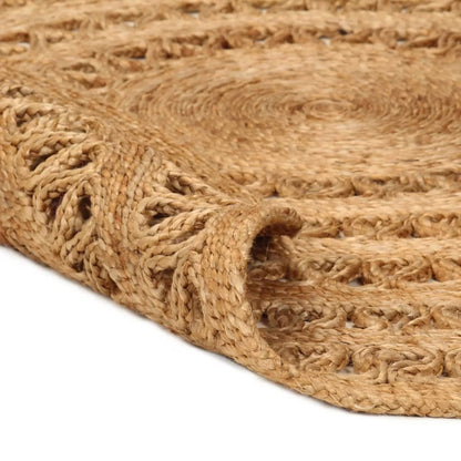 Tapijt rond 180 cm gevlochten jute - AllerleiShop