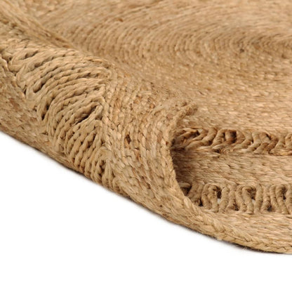 Tapijt rond 90 cm gevlochten jute - AllerleiShop