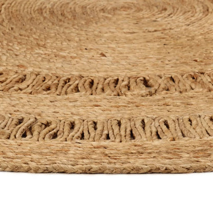 Tapijt rond 120 cm gevlochten jute - AllerleiShop