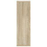 Wandschap 85x16x52,5 cm bewerkt hout sonoma eikenkleurig - AllerleiShop