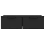 Wandkast 68x30x20 cm bewerkt hout zwart - AllerleiShop