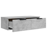 Wandkast 68x30x20 cm bewerkt hout betongrijs - AllerleiShop