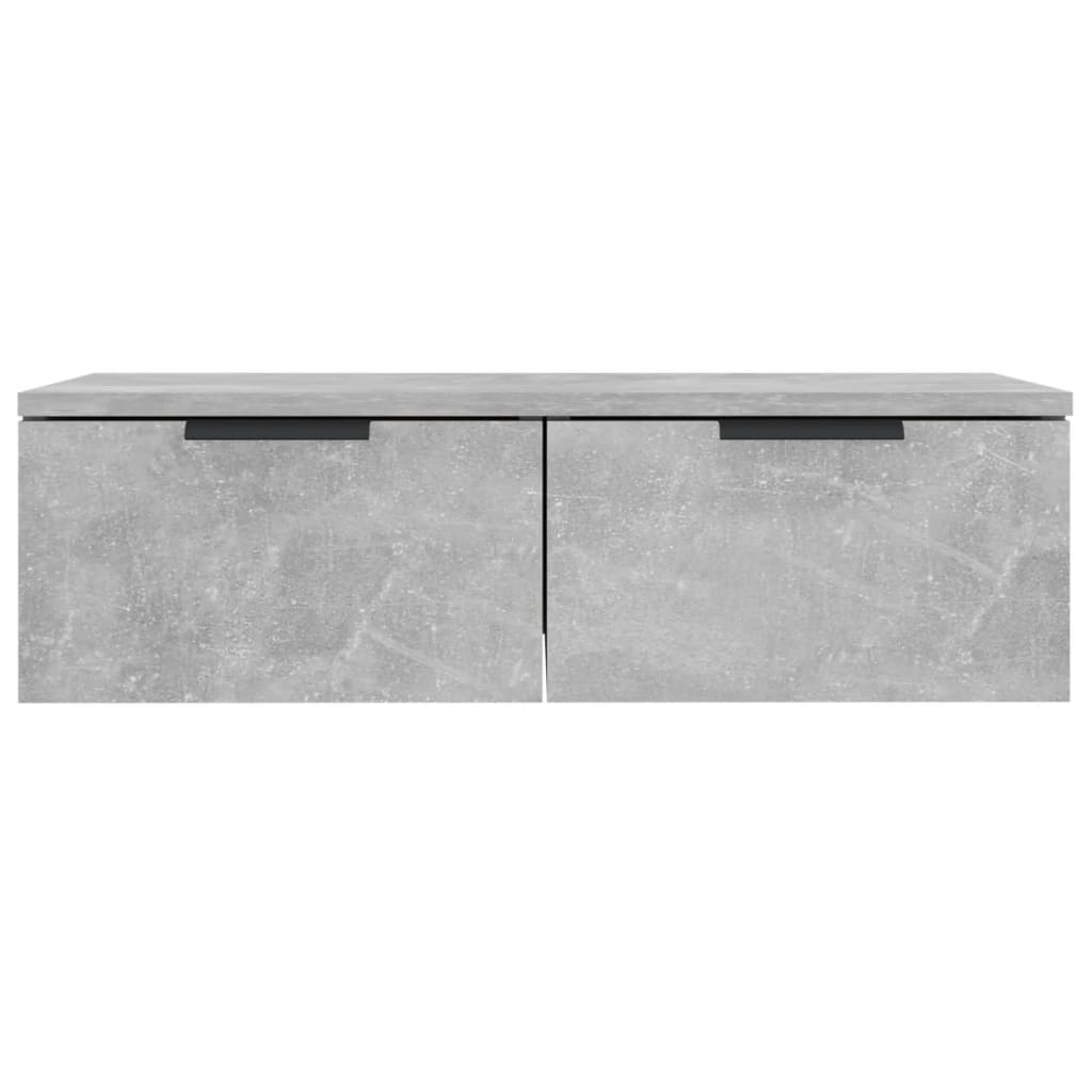 Wandkast 68x30x20 cm bewerkt hout betongrijs - AllerleiShop