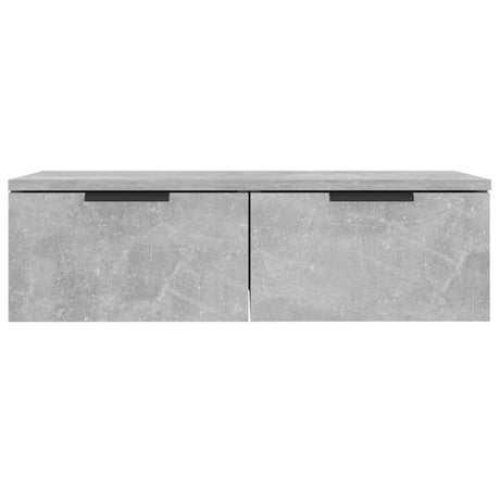 Wandkast 68x30x20 cm bewerkt hout betongrijs - AllerleiShop