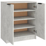 Schoenenkast 59x35x70 cm bewerkt hout betongrijs - AllerleiShop