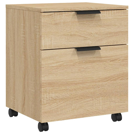 Dossierkast verrijdbaar 45x38x54 cm bewerkt hout sonoma eiken - AllerleiShop