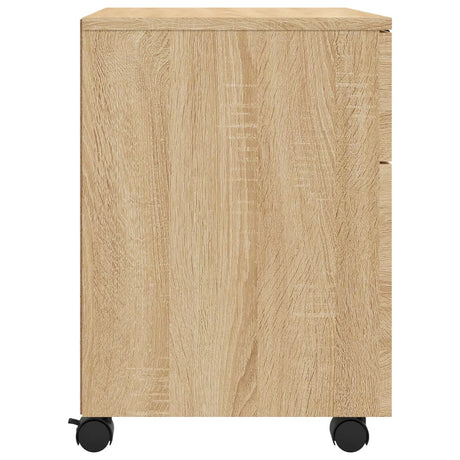 Dossierkast verrijdbaar 45x38x54 cm bewerkt hout sonoma eiken - AllerleiShop