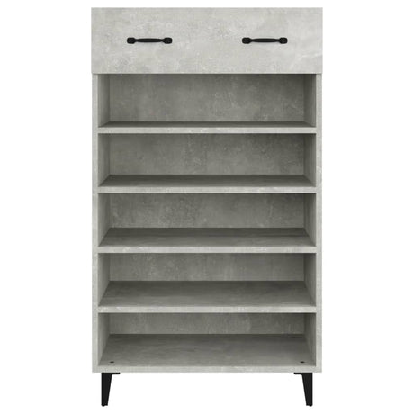 Schoenenkast 60x35x105 cm bewerkt hout betongrijs - AllerleiShop