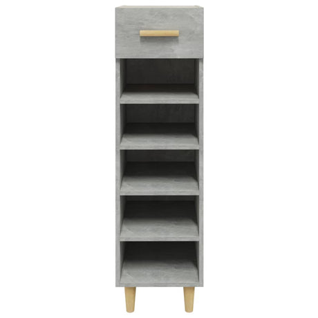 Schoenenkast 30x35x105 cm bewerkt hout betongrijs - AllerleiShop