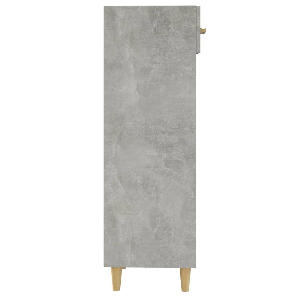 Schoenenkast 30x35x105 cm bewerkt hout betongrijs - AllerleiShop