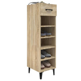 Schoenenkast 30x35x105 cm bewerkt hout sonoma eikenkleurig - AllerleiShop