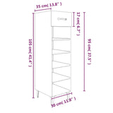 Schoenenkast 30x35x105 cm bewerkt hout sonoma eikenkleurig - AllerleiShop