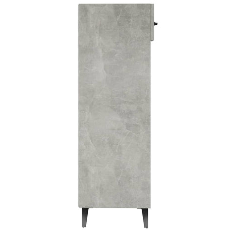 Schoenenkast 30x35x105 cm bewerkt hout betongrijs - AllerleiShop