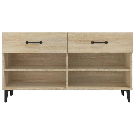 Schoenenkast 102x35x55 cm bewerkt hout sonoma eikenkleurig - AllerleiShop