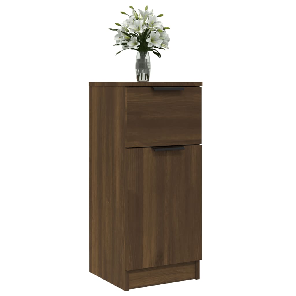 Dressoir 30x30x70 cm bewerkt hout bruin eikenkleur - AllerleiShop