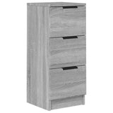 Dressoir 30x30x70 cm bewerkt hout grijs sonoma eikenkleurig - AllerleiShop