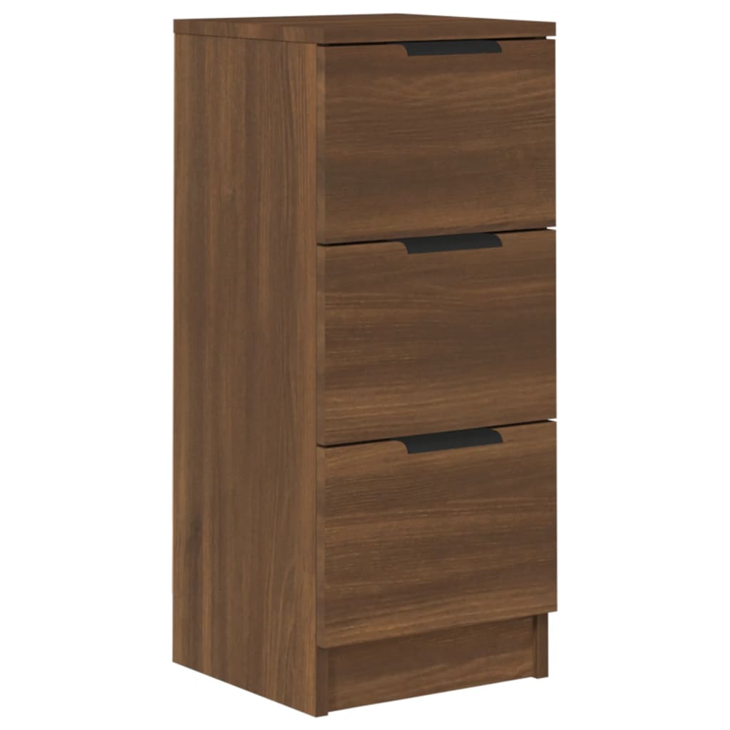 Dressoir 30x30x70 cm bewerkt hout bruin eikenkleur - AllerleiShop