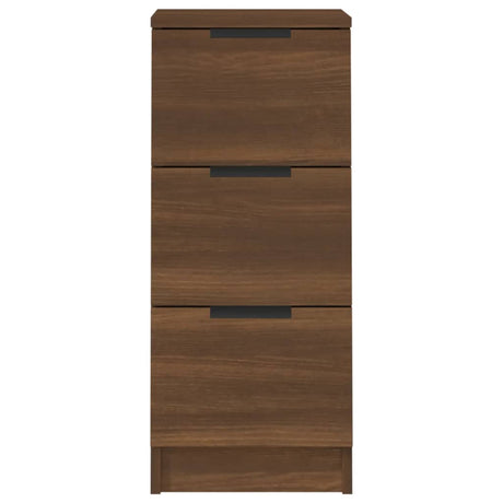 Dressoir 30x30x70 cm bewerkt hout bruin eikenkleur - AllerleiShop