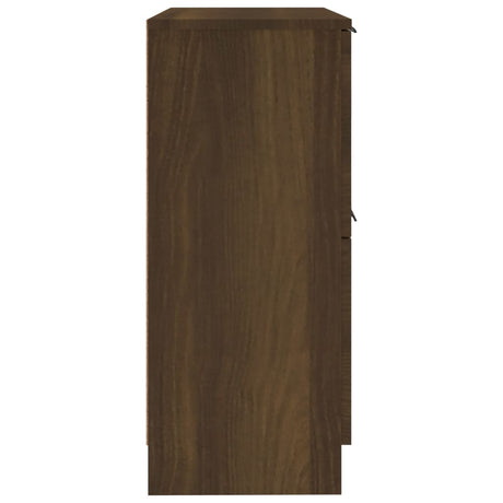 Dressoirs 2 st 30x30x70 cm bewerkt hout bruin eikenkleur - AllerleiShop