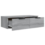 Wandkast 68x30x20 cm bewerkt hout grijs sonoma eikenkleurig - AllerleiShop