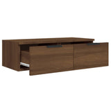 Wandkast 68x30x20 cm bewerkt hout bruin eikenkleur - AllerleiShop