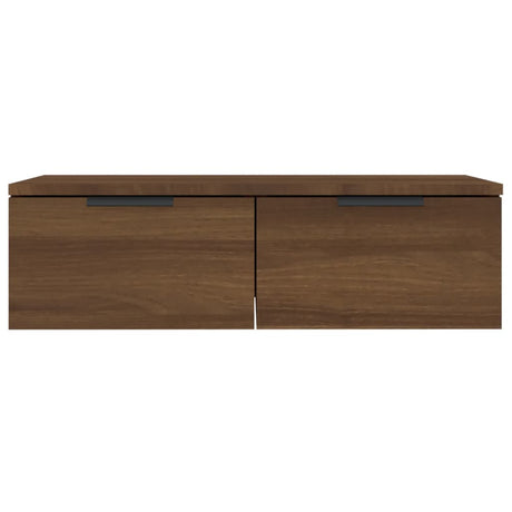 Wandkast 68x30x20 cm bewerkt hout bruin eikenkleur - AllerleiShop