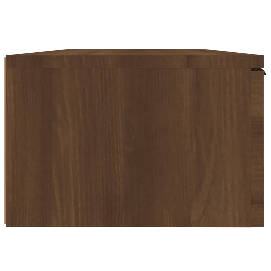 Wandkast 68x30x20 cm bewerkt hout bruin eikenkleur - AllerleiShop