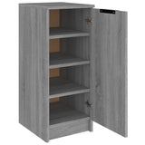 Schoenenkast 30x35x70 cm bewerkt hout grijs sonoma eikenkleurig - AllerleiShop