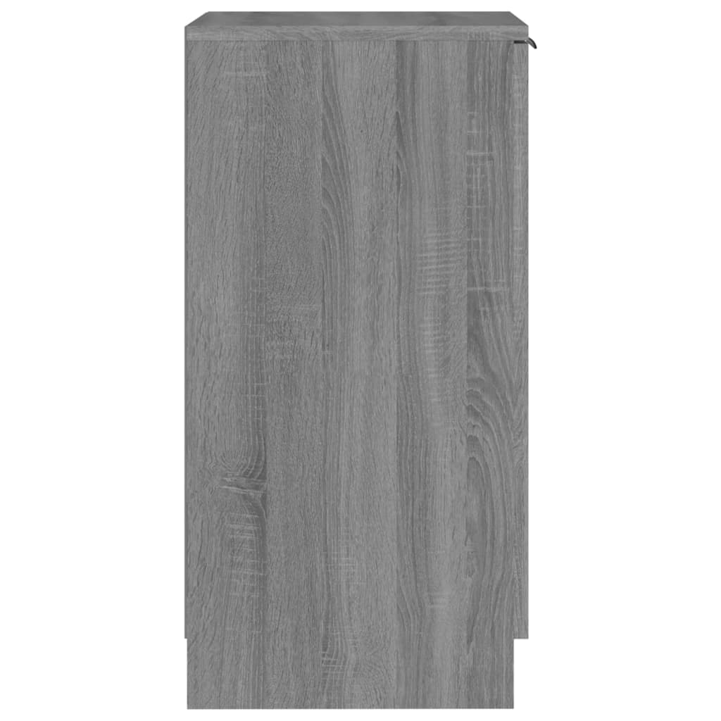 Schoenenkast 30x35x70 cm bewerkt hout grijs sonoma eikenkleurig - AllerleiShop