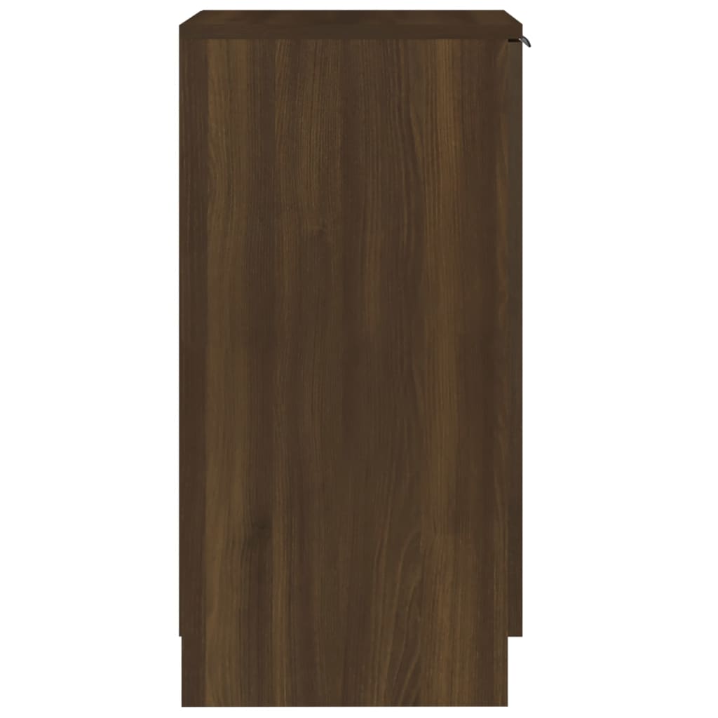 Schoenenkast 30x35x70 cm bewerkt hout bruin eikenkleur - AllerleiShop