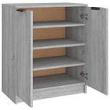 Schoenenkast 59x35x70 cm bewerkt hout grijs sonoma eikenkleurig - AllerleiShop