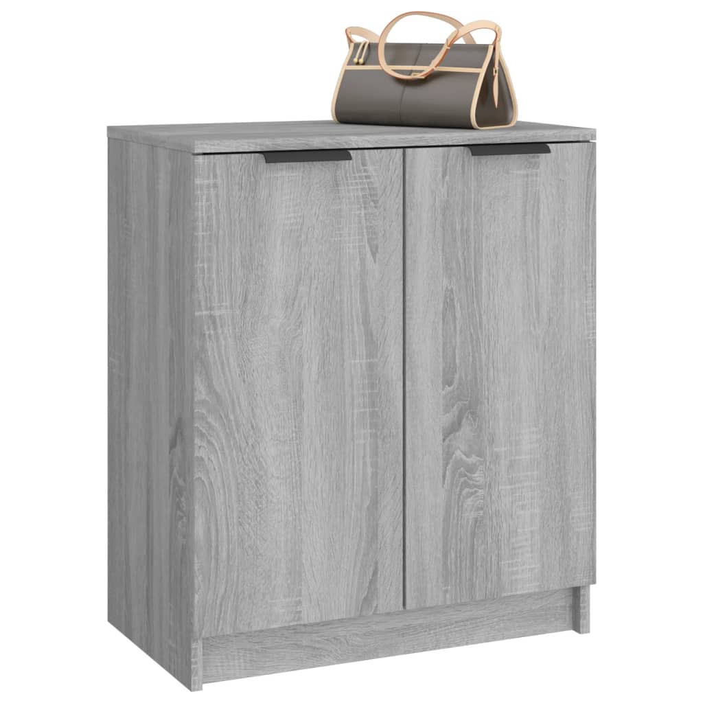 Schoenenkast 59x35x70 cm bewerkt hout grijs sonoma eikenkleurig - AllerleiShop