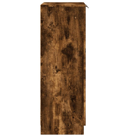 Schoenenkast 59x35x100 cm bewerkt hout gerookt eikenkleurig - AllerleiShop