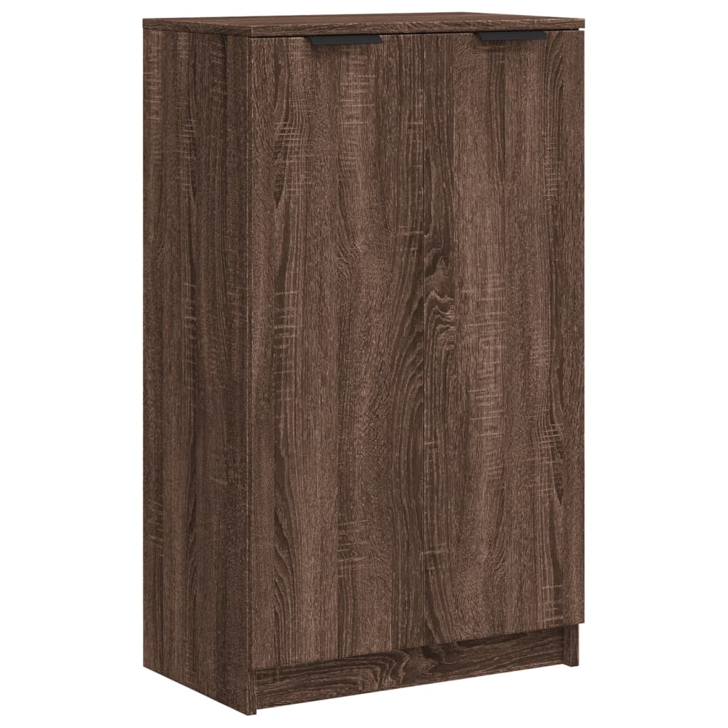 Schoenenkast 59x35x100 cm bewerkt hout bruin eikenkleur - AllerleiShop