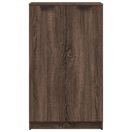 Schoenenkast 59x35x100 cm bewerkt hout bruin eikenkleur - AllerleiShop