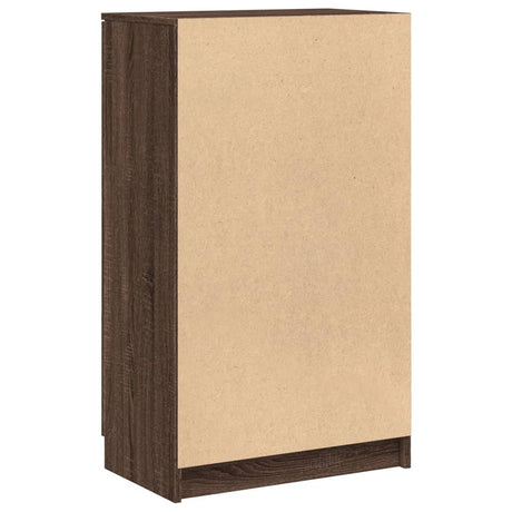 Schoenenkast 59x35x100 cm bewerkt hout bruin eikenkleur - AllerleiShop