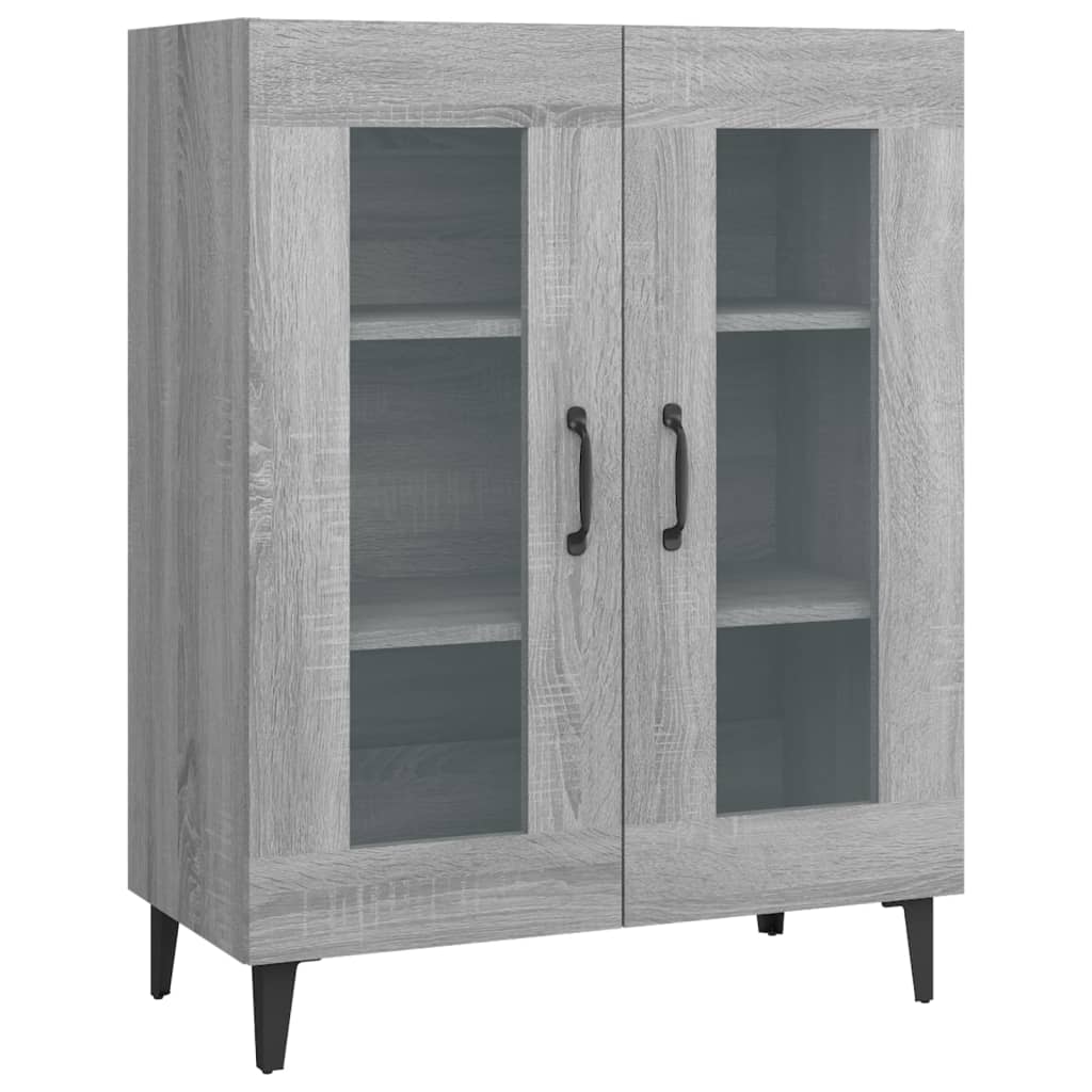 Dressoir 69,5x34x90 cm bewerkt hout grijs sonoma eikenkleurig - AllerleiShop