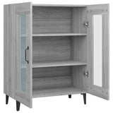 Dressoir 69,5x34x90 cm bewerkt hout grijs sonoma eikenkleurig - AllerleiShop